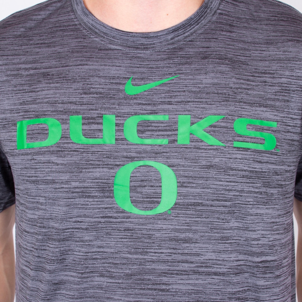 Classic Oregon O, Nike, Black, Crew Neck, Performance/Dri-FIT, Men, Velocity, Sideline, T-Shirt, 883773